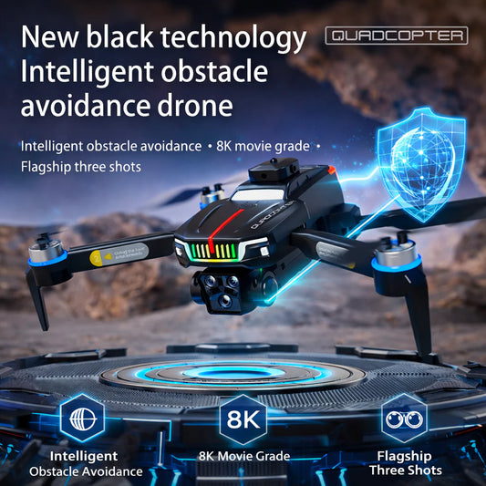 J6 P Intelligent Aerial Drone With Triple Camera And LCD Remote