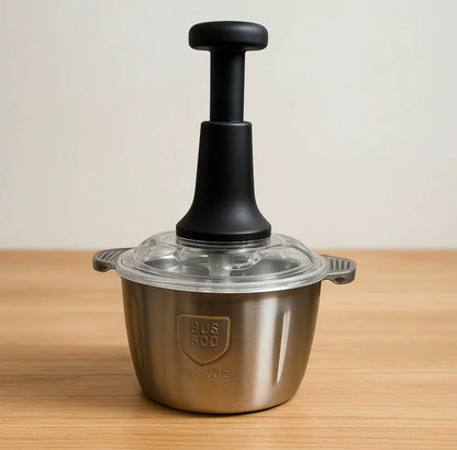 Stainless Steel Push Chopper – Quick & Easy Food Preparation