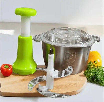 Stainless Steel Push Chopper – Quick & Easy Food Preparation