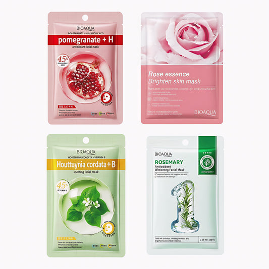 BIOAQUA Sheet Masks (4Pcs)