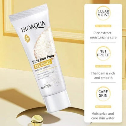 BIOAQUA Rice Raw Pulp Cleanser / Face Wash 100g