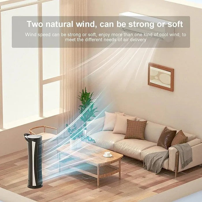 USB Desk Cooling Fan with LED Lights