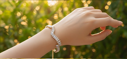 Wavelength Baguette Gemstone Bracelet