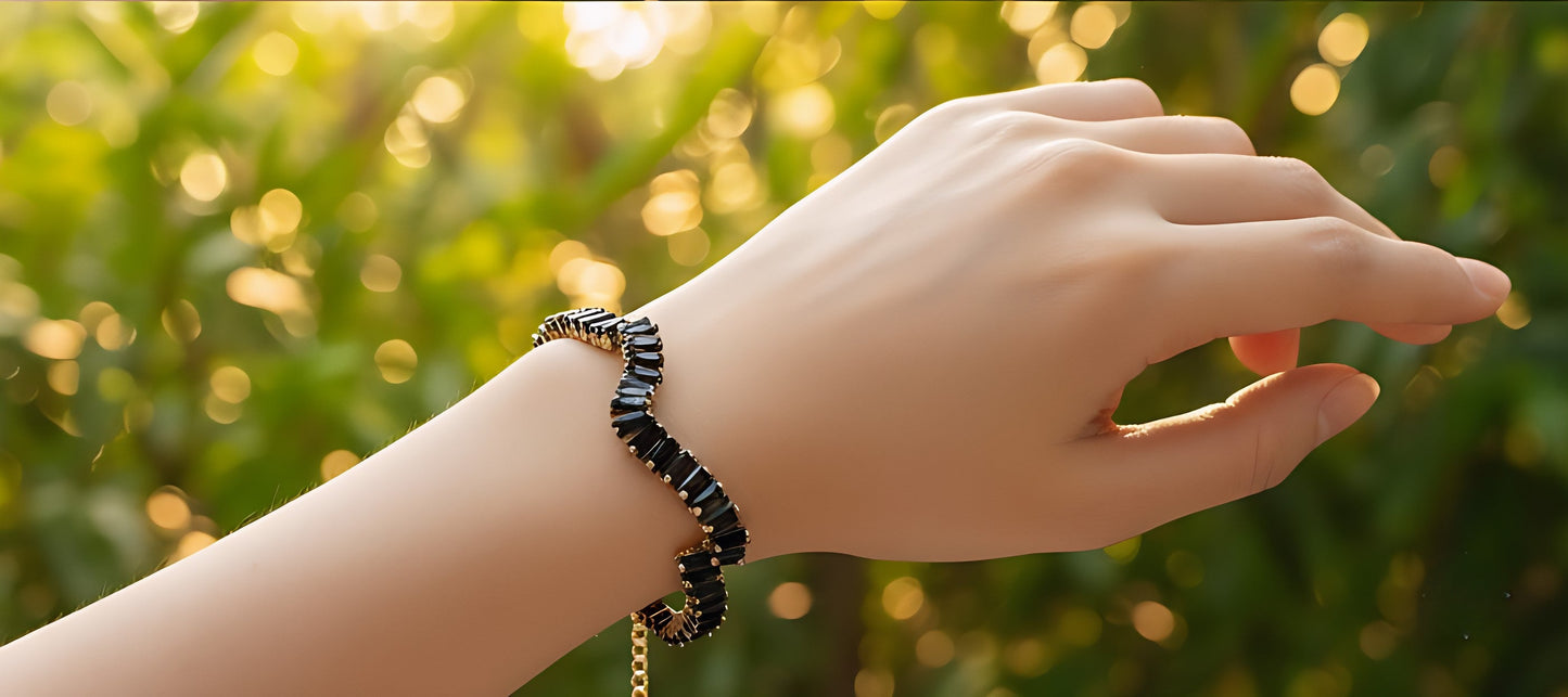 Wavelength Baguette Gemstone Bracelet