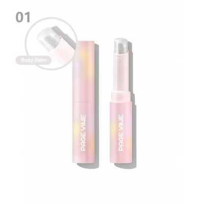 Page Wine Jelly Eyeshadow Highlight Stick, Glitter Shimmer, High Pigmentation, Long Lasting