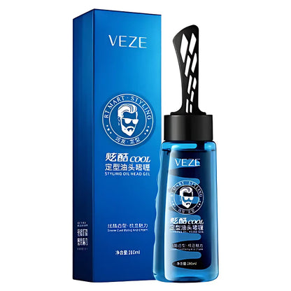 VEZE Cool Styling Hair Gel With Comb Applicator